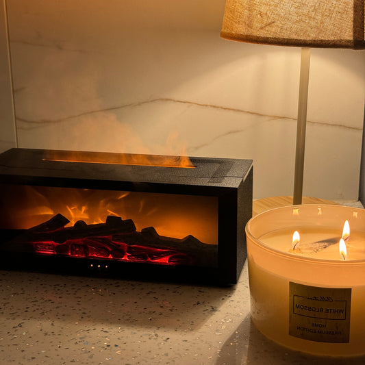 Aroma difuzér s plamenovým efektem – 7 barev